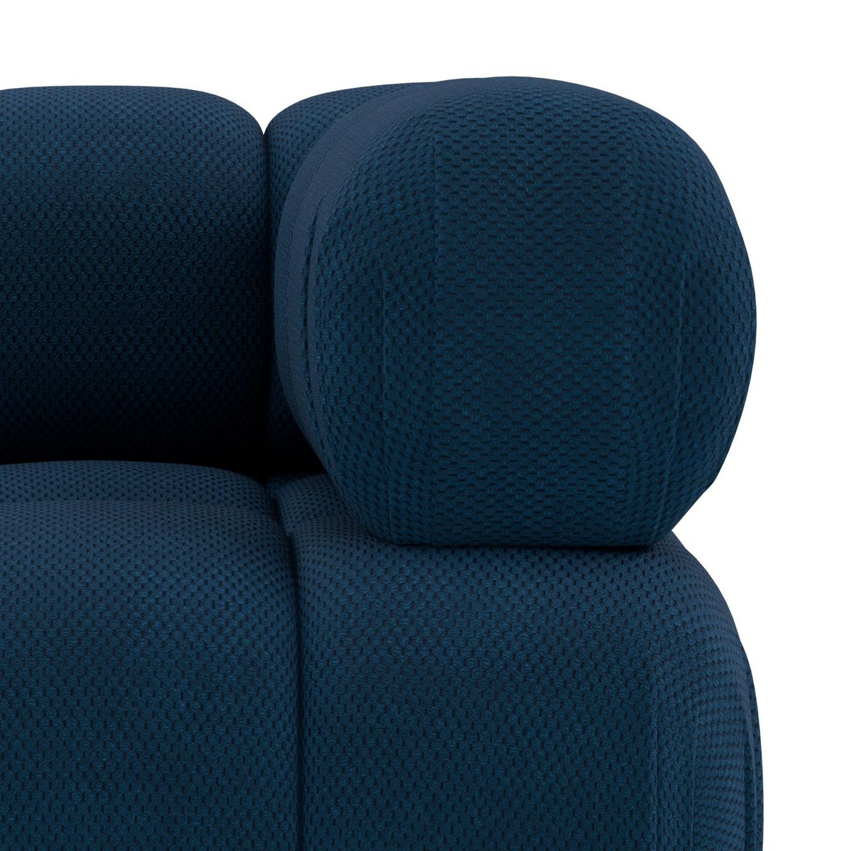 LISA DESIGN Ruby - module d'assise d'angle droit en velours texturé