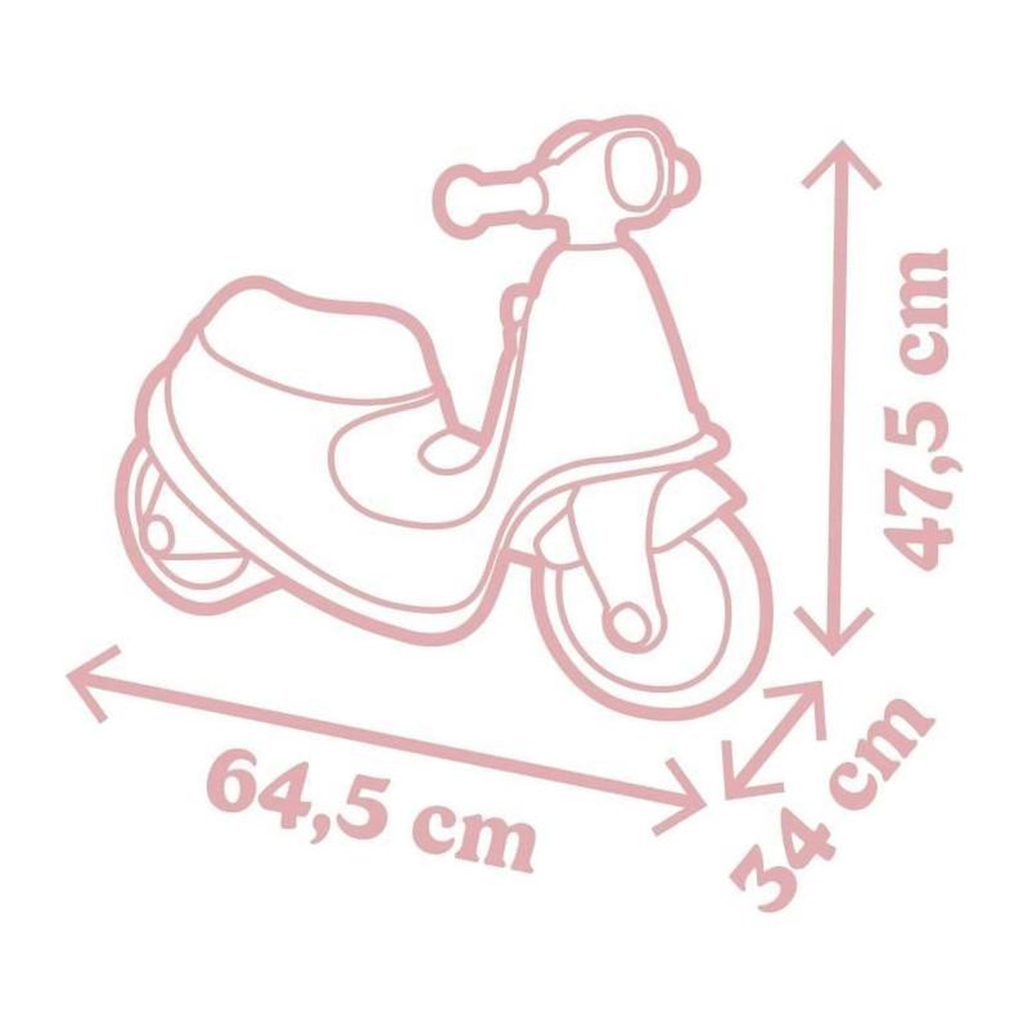 Voir la diapositive 5 : SMOBY Smoby - Porteur scooter Rose - Coffre a Jouets - Roues silencieuses Dés 2ans