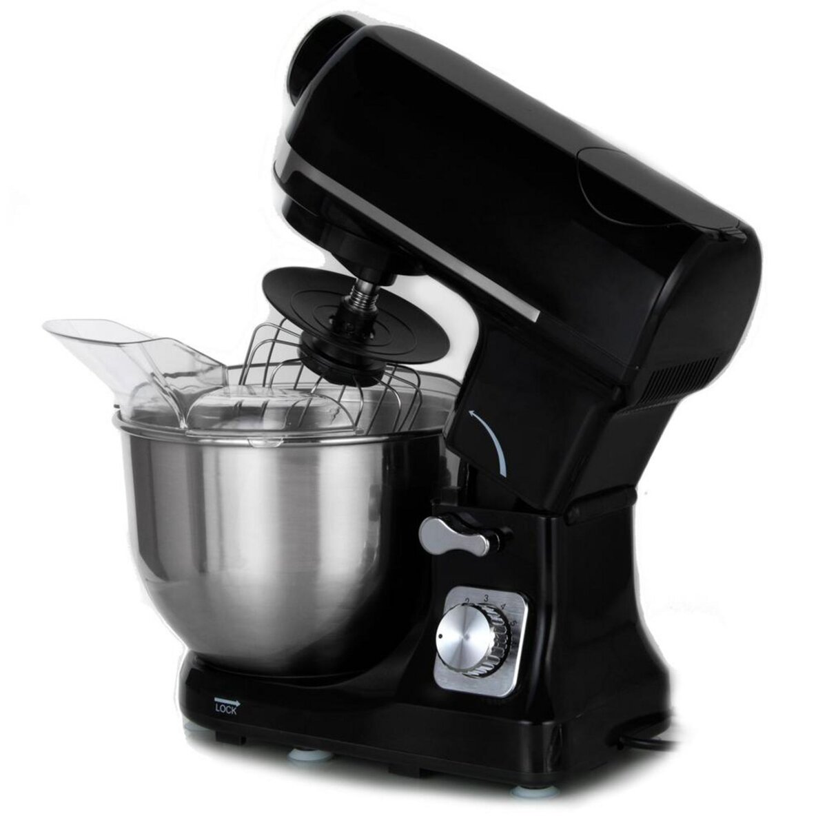 Robby Robot multifonctions 5l 1000w noir avec hachoir et blender 1,5l en verre - robimix noir