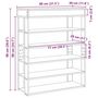 Voir la diapositive 6 : VIDAXL Etagere a chaussures gris beton 80x30x98 cm bois d'ingenierie