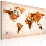 Paris Prix Tableau Imprimé  Map of the World Desert Storm. Coloris disponibles : Multicolore