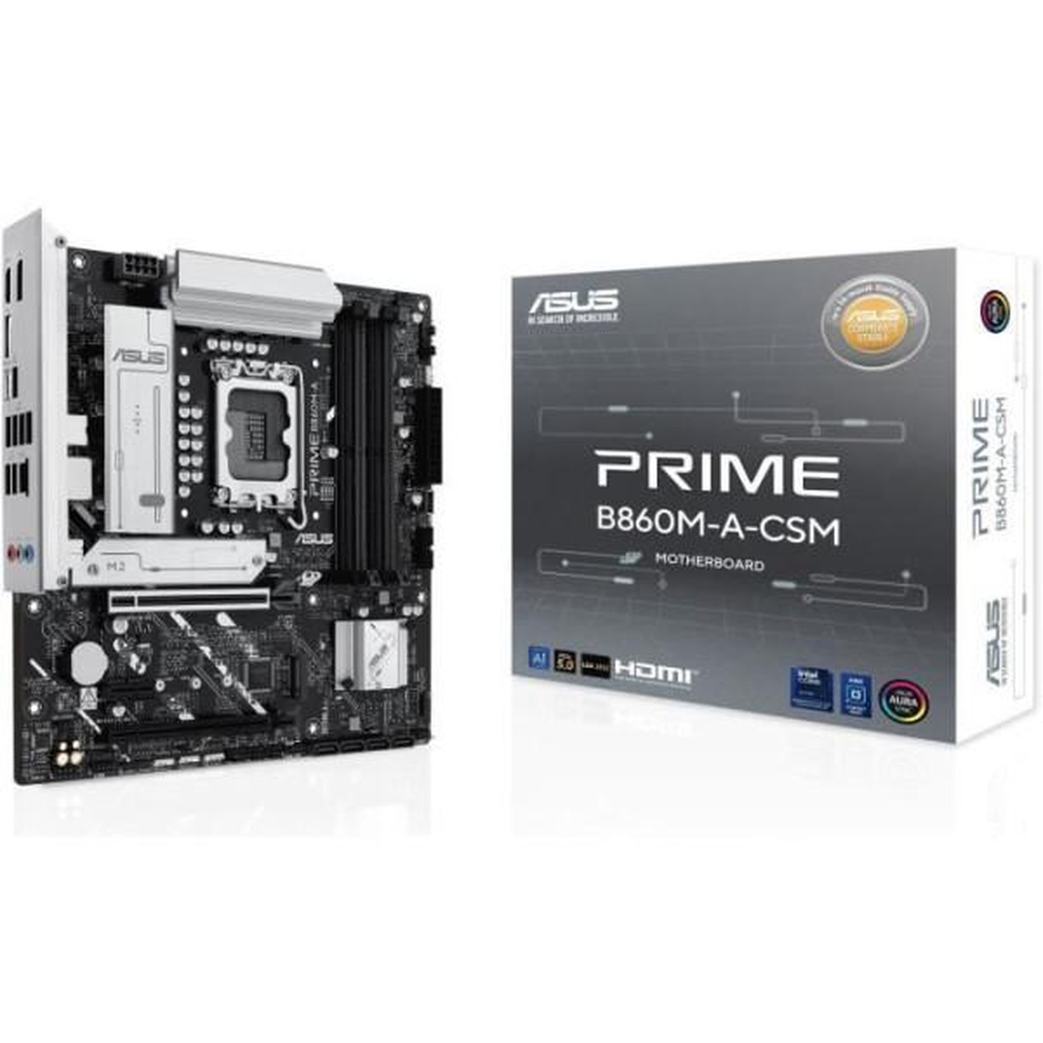 ASUS Carte mere - ASUS - PRIME B860M-A-CSM - Intel B860 LGA 1851 (Socket V1) micro ATX