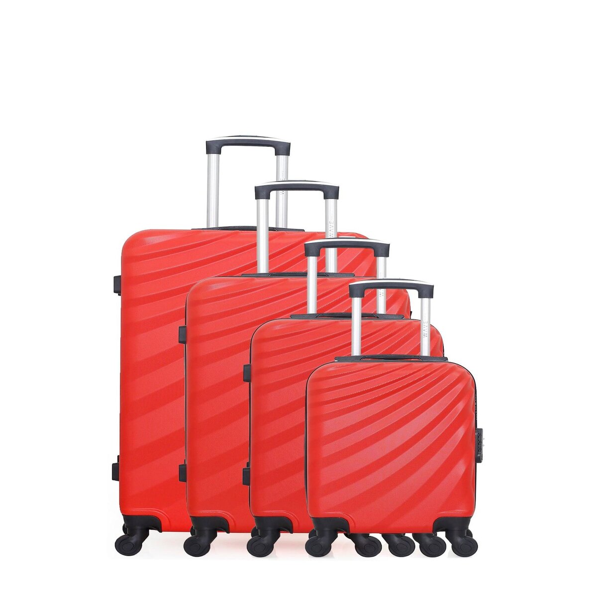 WAVE PARIS WAVE PARIS - Set de 4 Valises DANUBE-M 75 cm 4 Roues