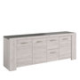 Voir la diapositive 9 : Buffet 4 portes 1 titoir L230 x H87x P55cm MEL