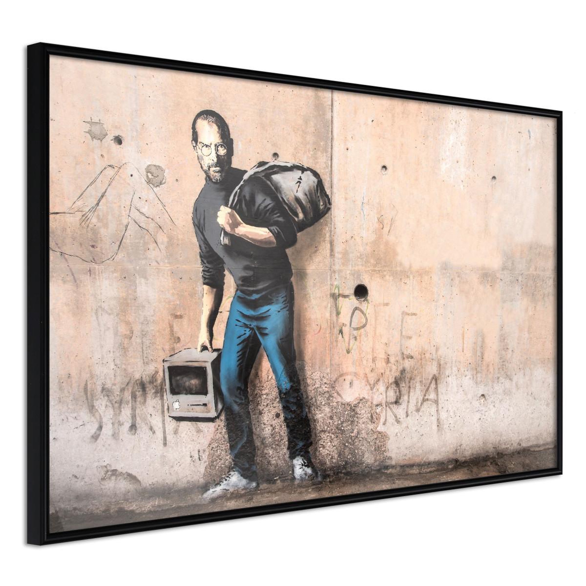 Paris Prix Affiche murale encadrée  banksy the son