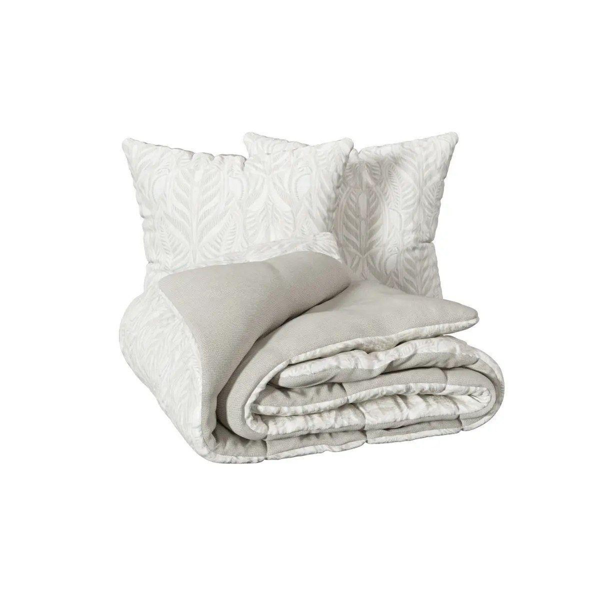 Voir la diapositive 6 : ATMOSPHERA Parure de lit imprimée  nalh  240x220cm beige