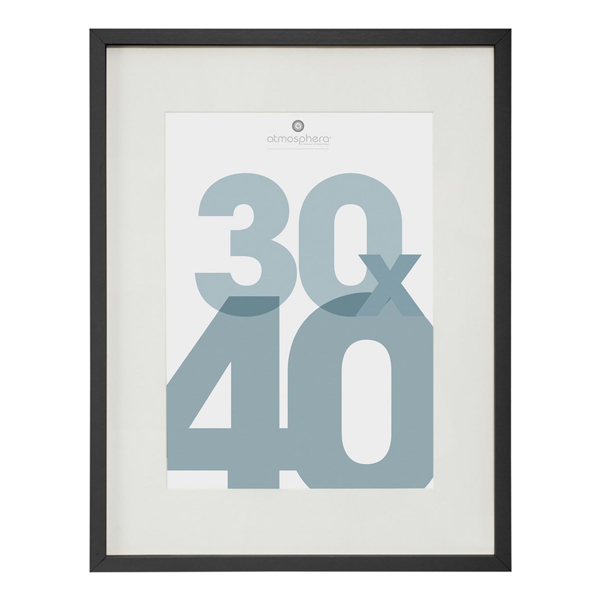 ATMOSPHERA Cadre photo Manu noir 30x40 cm