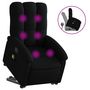 Voir la diapositive 2 : VIDAXL Fauteuil de massage inclinable Noir Tissu