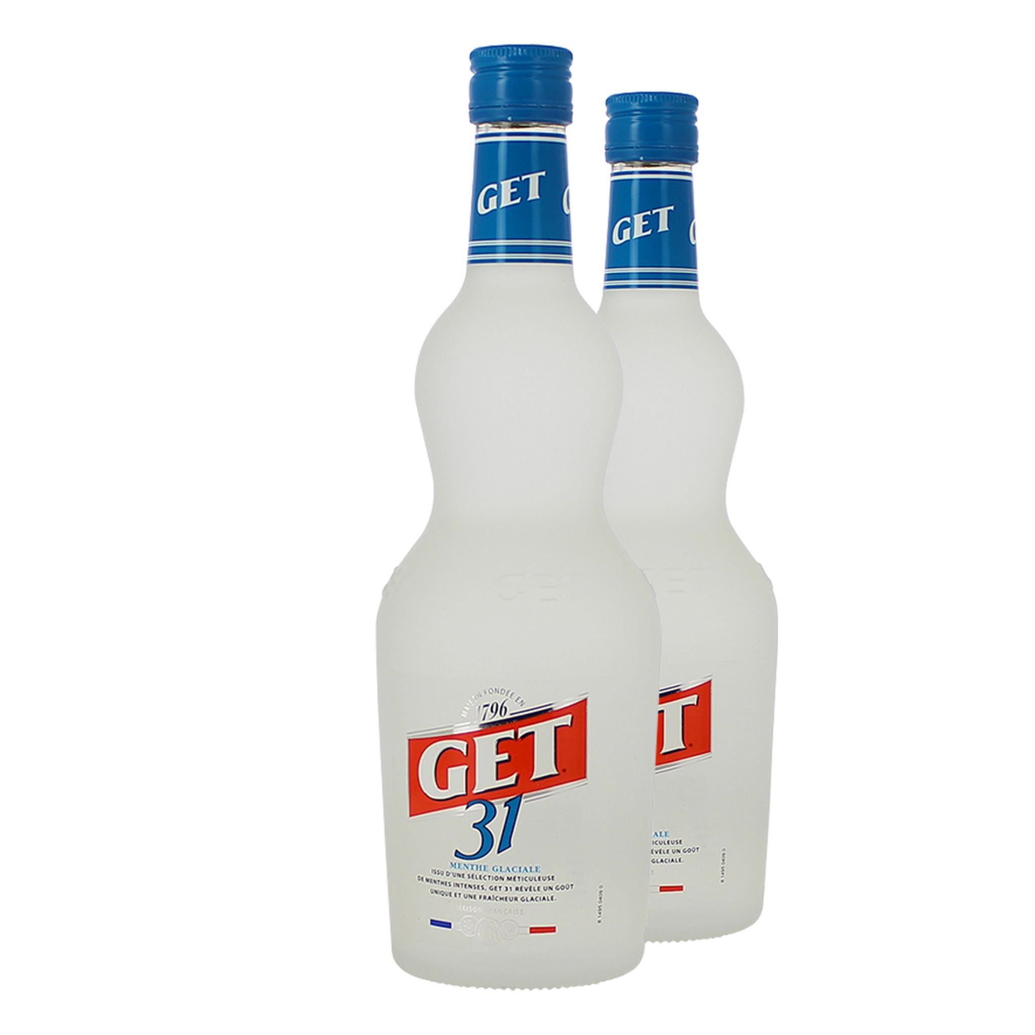Lot de 2 bouteilles de Liqueur Peppermint Get 31 24% 75cl pas cher ...