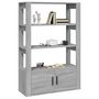 Voir la diapositive 5 : VIDAXL Buffet Sonoma gris 80x30x119,5 cm Bois d'ingenierie