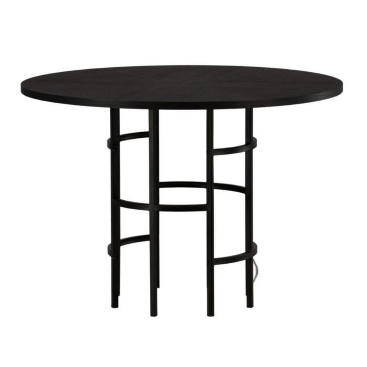 Paris Prix Table à Manger Ronde  Copenhagen  115cm Noir