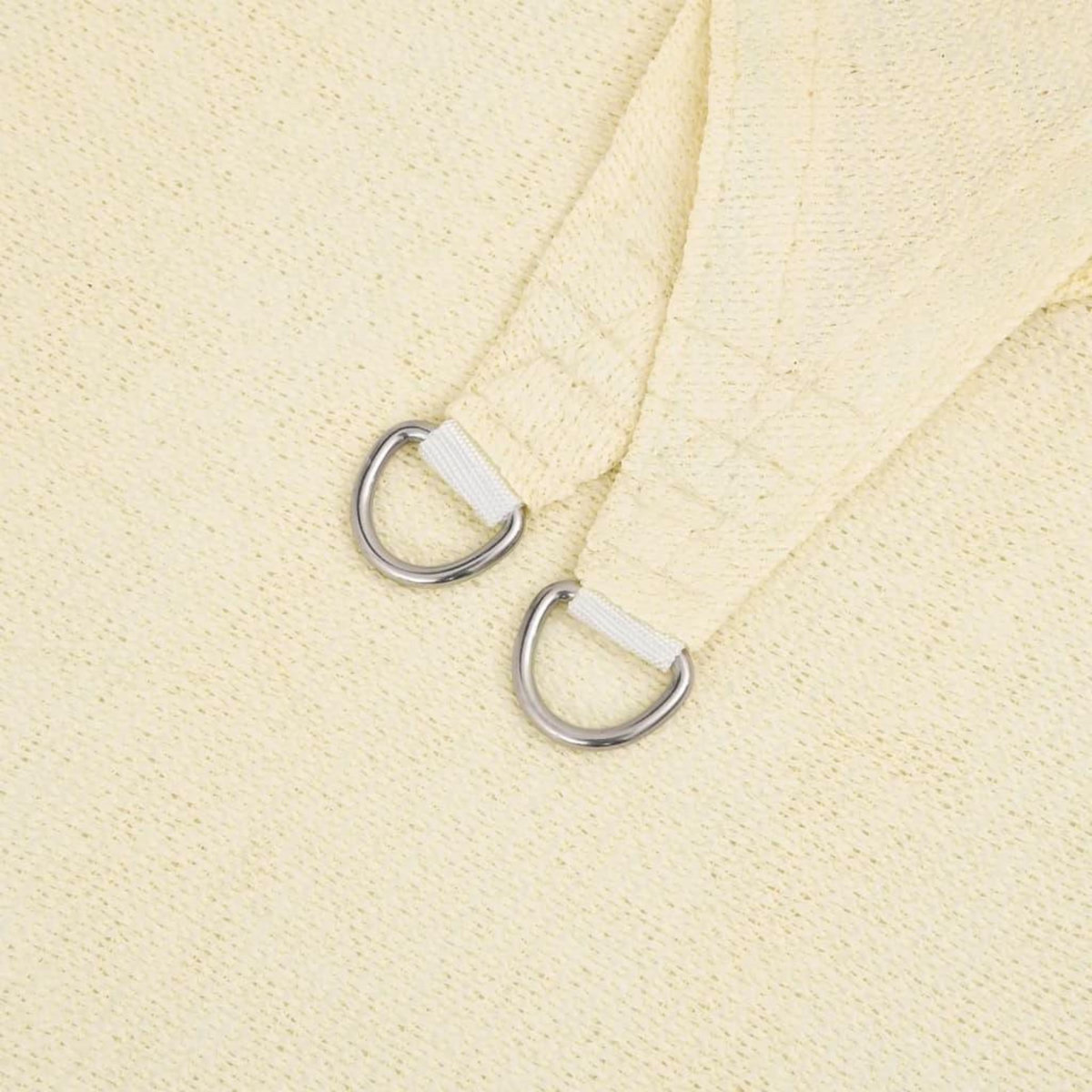 VIDAXL Voile d'ombrage 160 g/m^2 Creme 3x4x5 m PEHD