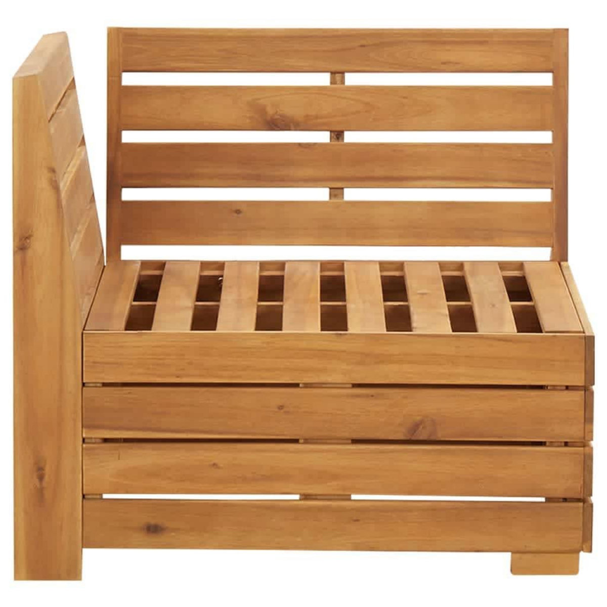 VIDAXL Salon de jardin 2 pcs avec coussins Bois d'acacia solide
