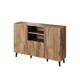 Voir la diapositive 1 : BEST MOBILIER Come - buffet bas - effet bois - 2 portes, 1 tiroir et 1 niche - 150 cm