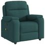 Voir la diapositive 2 : VIDAXL Fauteuil de massage inclinable Vert fonce Tissu