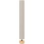 Voir la diapositive 1 : HOMCOM Lampadaire colonne sur pied bois contemporain H.120 cm abat-jour lin beige