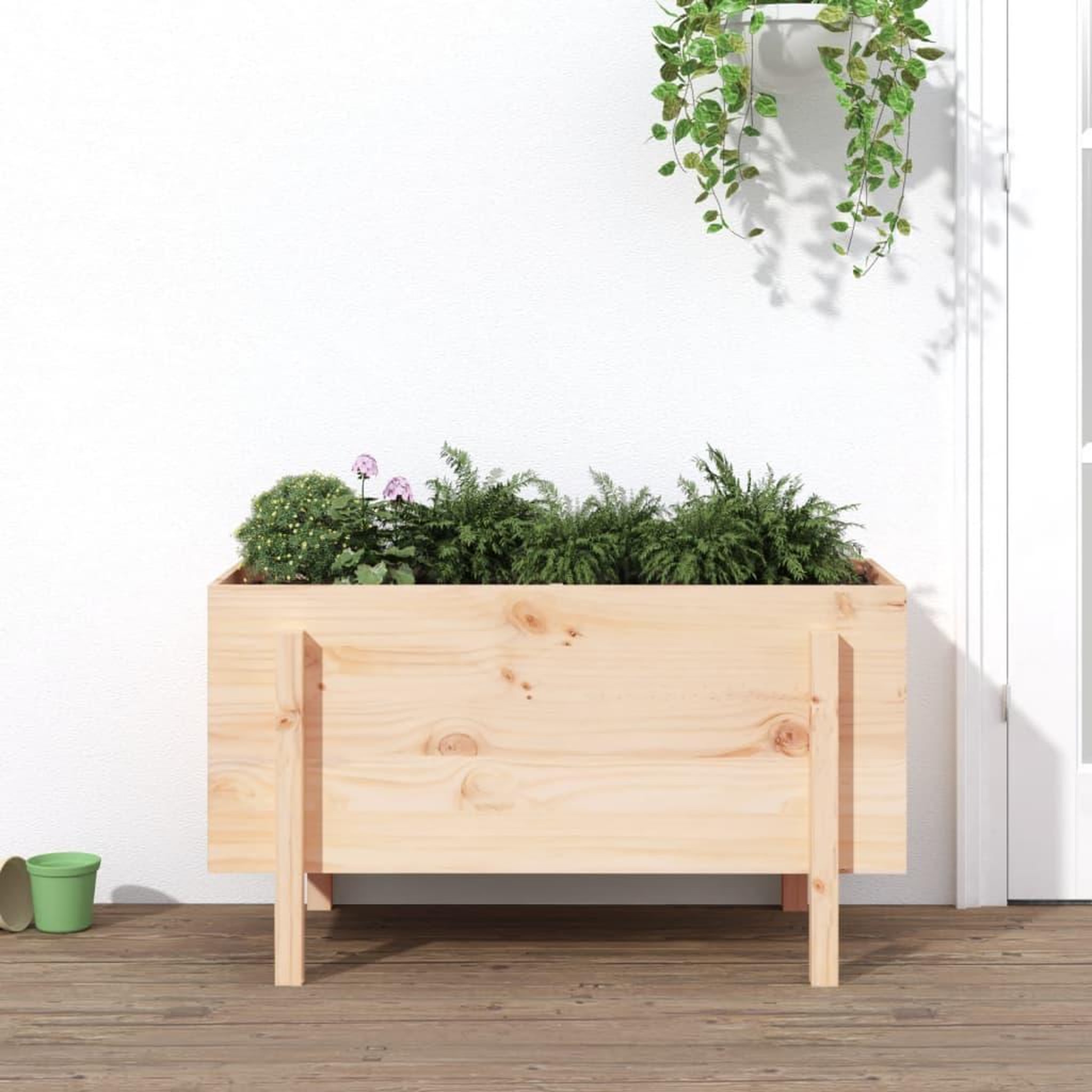 VIDAXL Lit sureleve de jardin 101x50x57 cm bois de pin massif