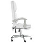 Voir la diapositive 4 : VIDAXL Fauteuil de massage inclinable de bureau Blanc Similicuir