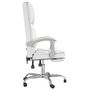 Voir la diapositive 4 : VIDAXL Fauteuil de massage inclinable de bureau Blanc Similicuir