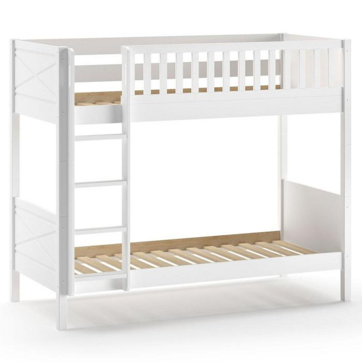 Paris Prix Lit Superposé Enfant  Scott  90x200cm Blanc