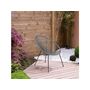 Voir la diapositive 2 : Habitat et Jardin Lot de 2 fauteuils de jardin  Ania  - Gris