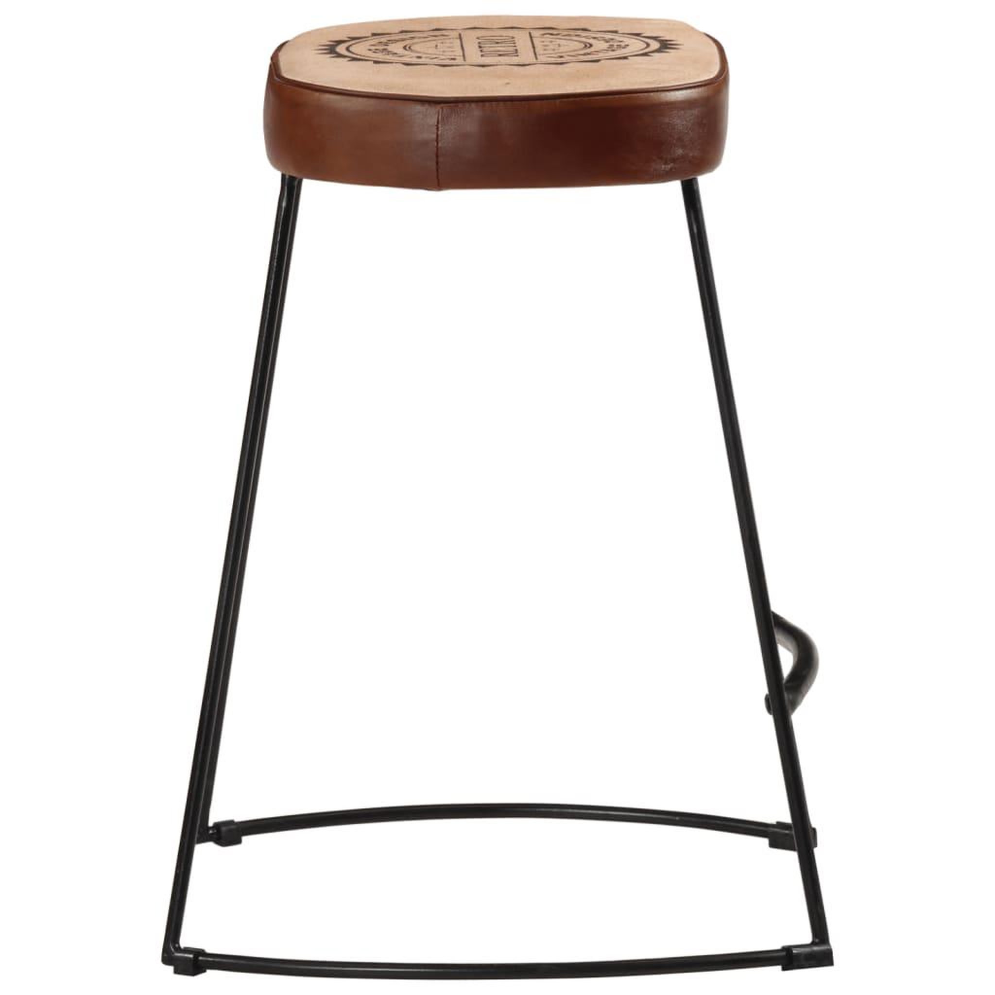 Voir la diapositive 4 : VIDAXL Tabourets de bar lot de 2 marron fonce 40x29,5x53 cm
