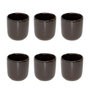 Voir la diapositive 1 : SECRET DE GOURMET Lot de 6 Tasses à Café  Terre Inconnue  10cl Marron