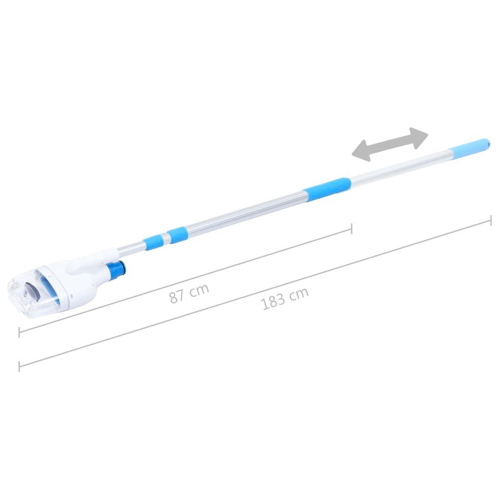 Voir la diapositive 6 : VIDAXL Aspirateur de piscine hors sol
