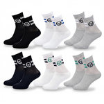 SERGIO TACCHINI Sergio Tacchini Pack de Chaussettes enfant Tennis Crew Lot de 6 Paires. Coloris disponibles : Multicolore, Noir, Bleu