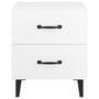 Voir la diapositive 4 : VIDAXL Tables de chevet 2 pcs Blanc 40x35x47,5 cm