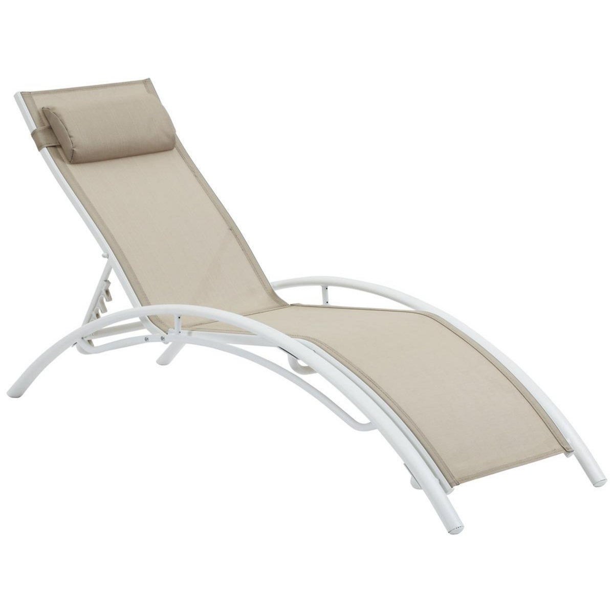 Habitat et Jardin Bain de soleil en aluminium  Beauty  - Phoenix - Beige - Lot de 2