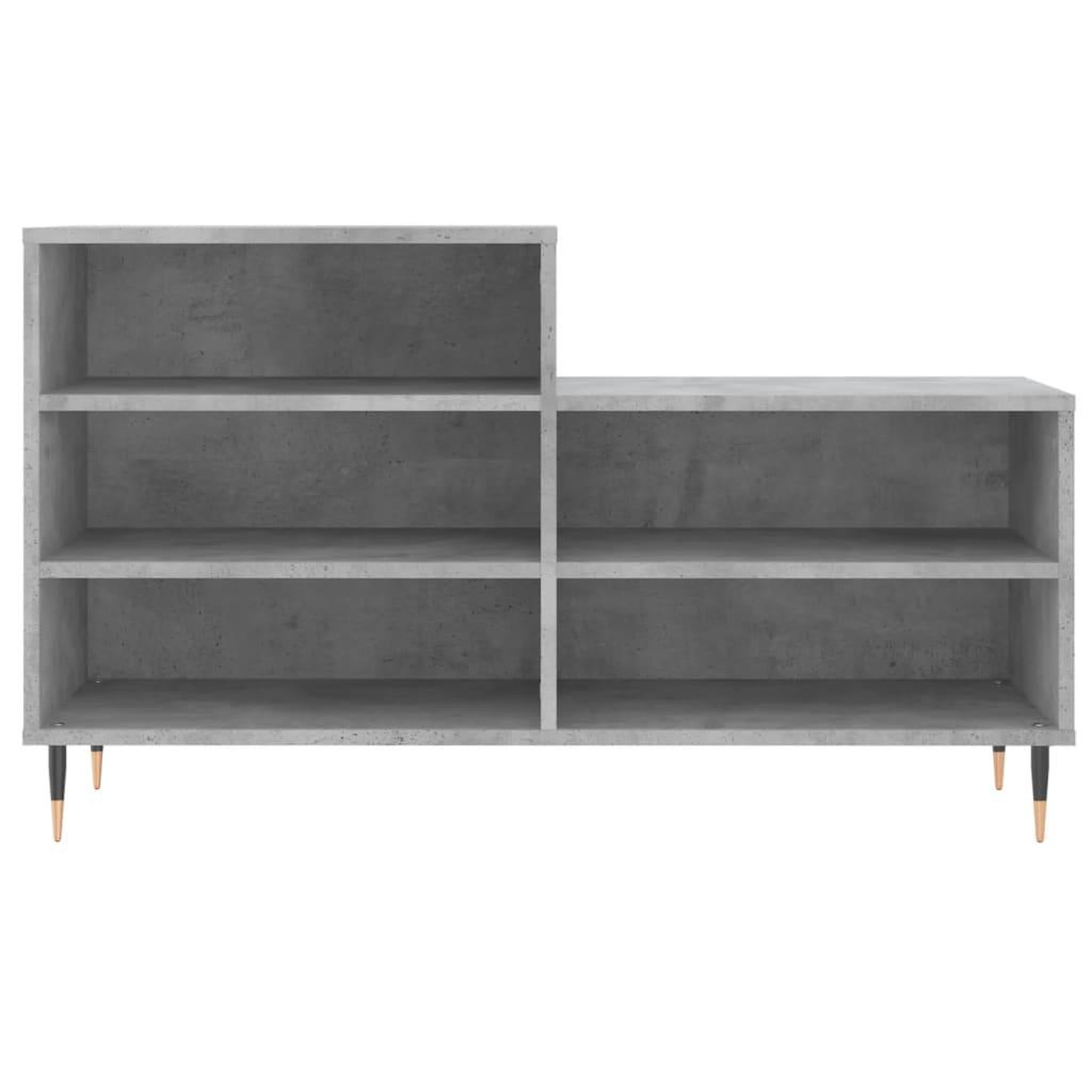 Voir la diapositive 4 : VIDAXL Armoire a chaussures Gris beton 102x36x60 cm Bois d'ingenierie