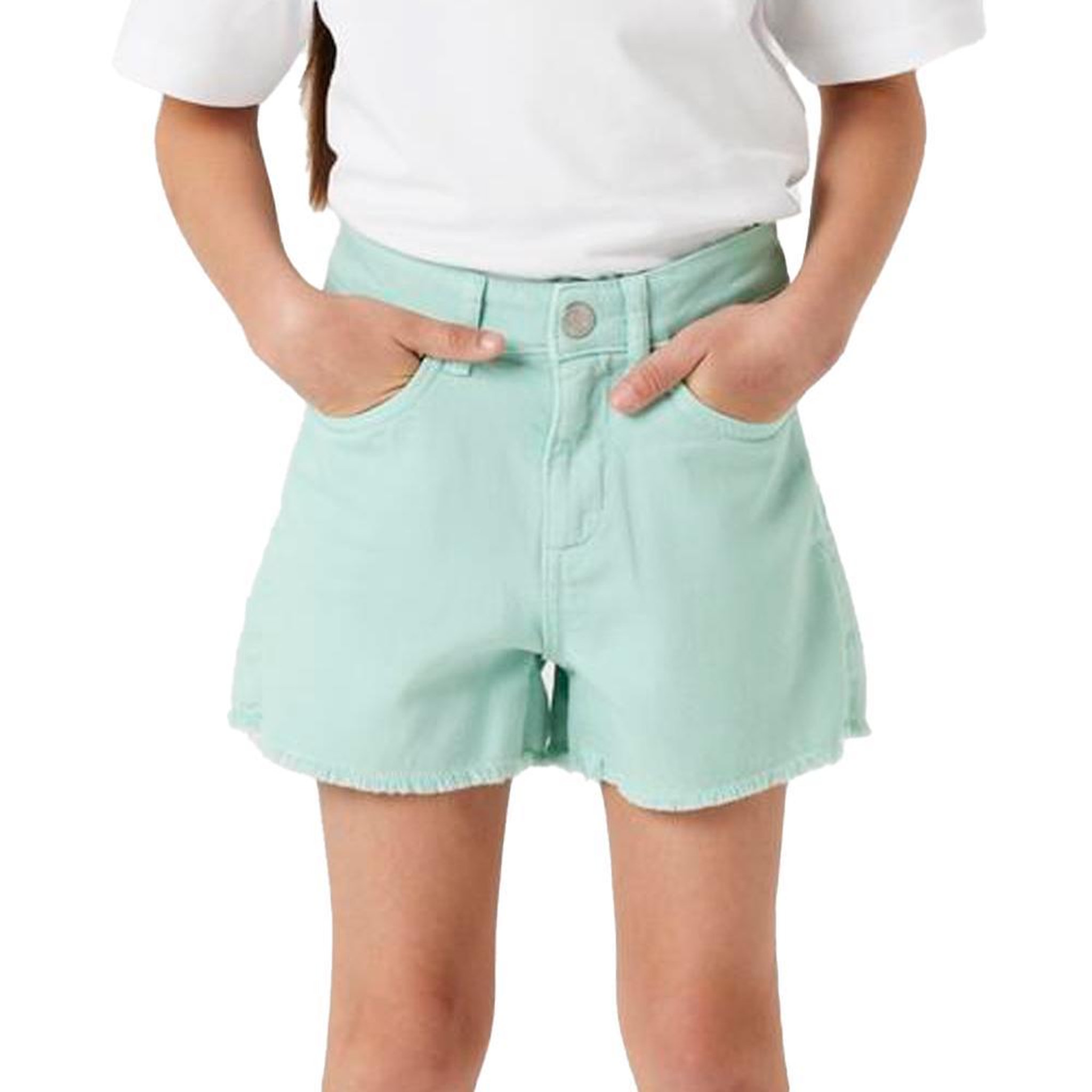 Voir la diapositive 2 : NAME IT Short en jean vert menthe fille name it twi