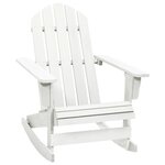 VIDAXL Chaise a bascule de jardin Bois Blanc