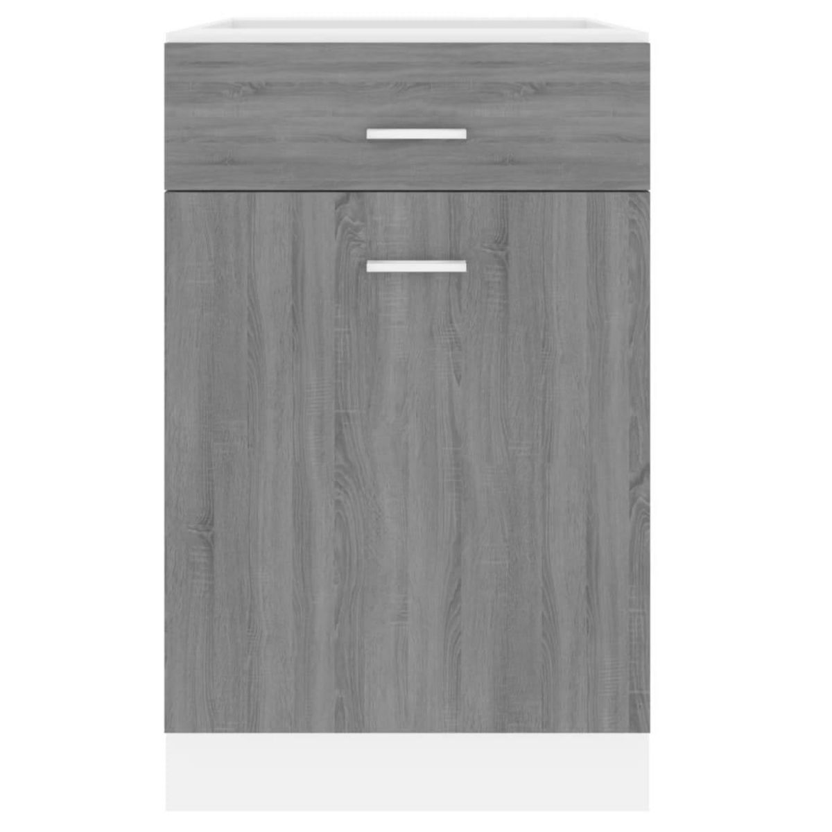 VIDAXL Armoire de plancher a tiroir Sonoma gris 50x46x81,5 cm