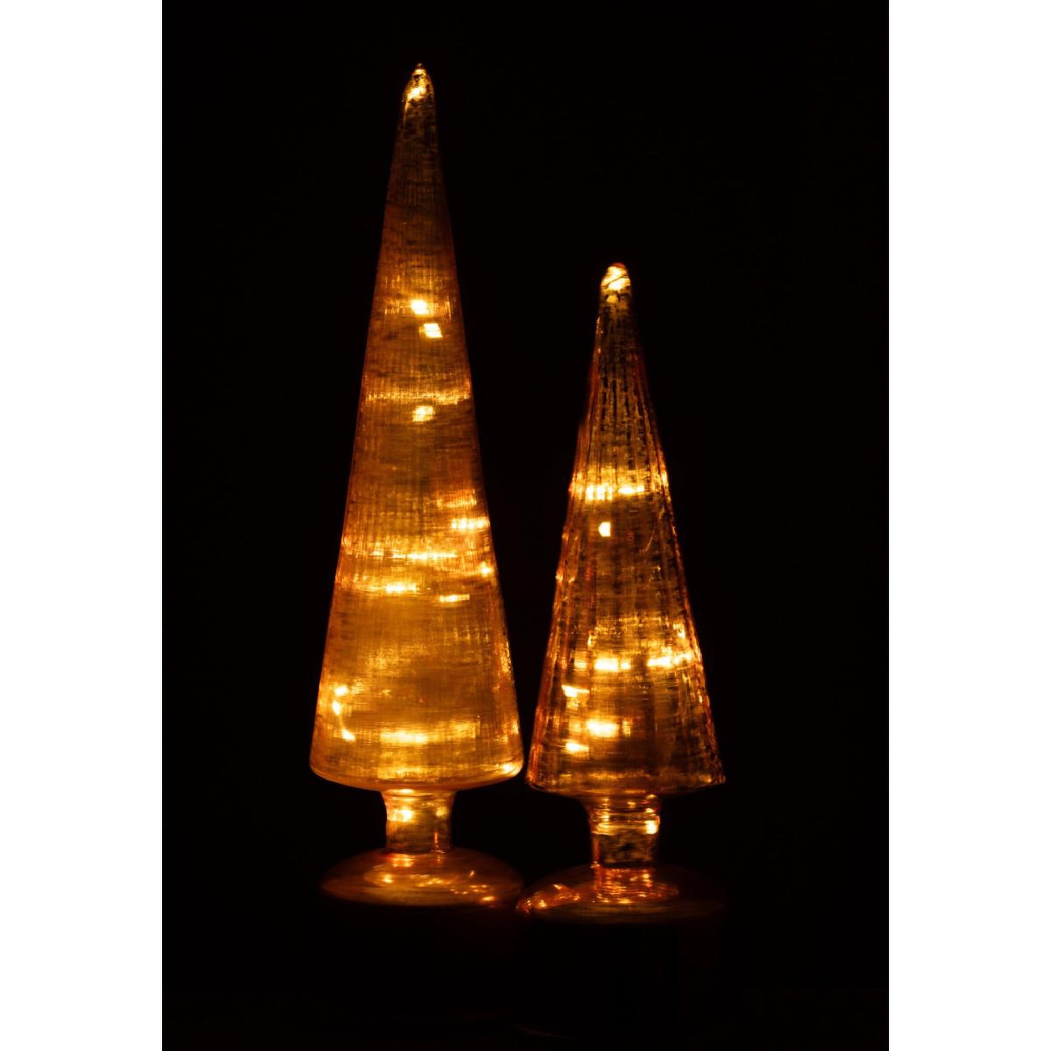 Voir la diapositive 6 : J-LINE Sapin Tournant à LED  Félicie  31cm Orange
