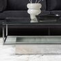 Voir la diapositive 5 : Paris Prix Table Basse Design en Verre  Maglehem  130cm Argent
