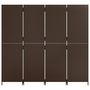 Voir la diapositive 5 : VIDAXL Cloison de separation 4 panneaux marron resine tressee