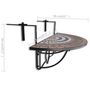 Voir la diapositive 6 : VIDAXL Table suspendue de balcon Terre cuite et blanc Mosaïque