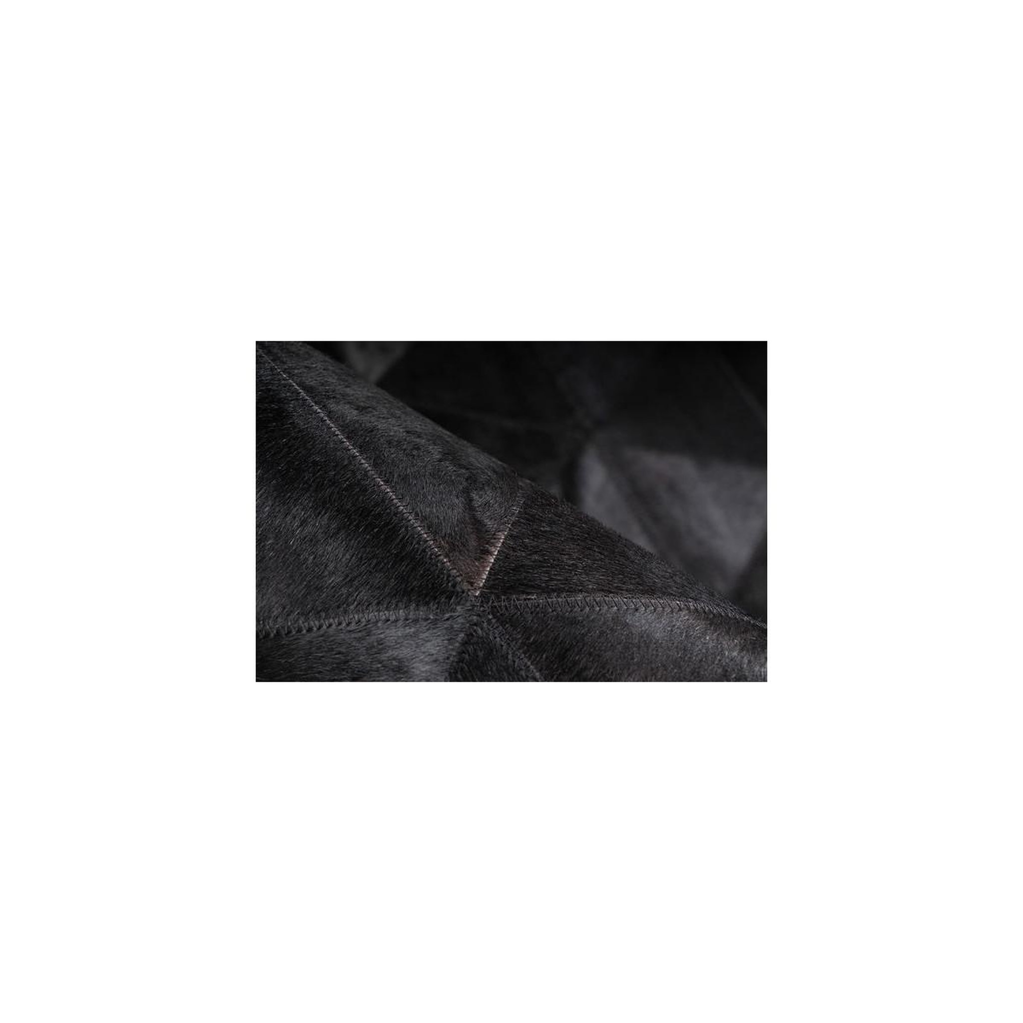 Voir la diapositive 4 : Paris Prix Tapis Fait Main en Cuir  Lavin VI  Noir