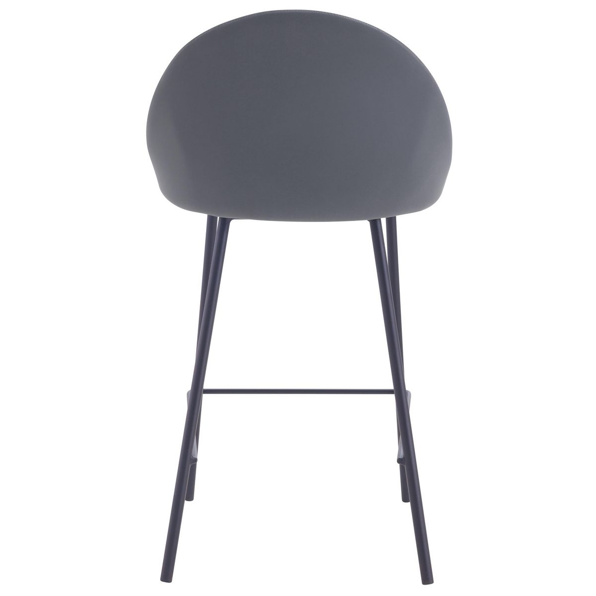 Rendez vous déco Lot de 2 chaises pour îlot central 65 cm en cuir synthétique cannelle - Misty