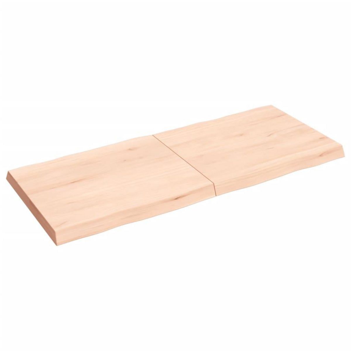 VIDAXL Dessus de table bois massif non traite bordure assortie