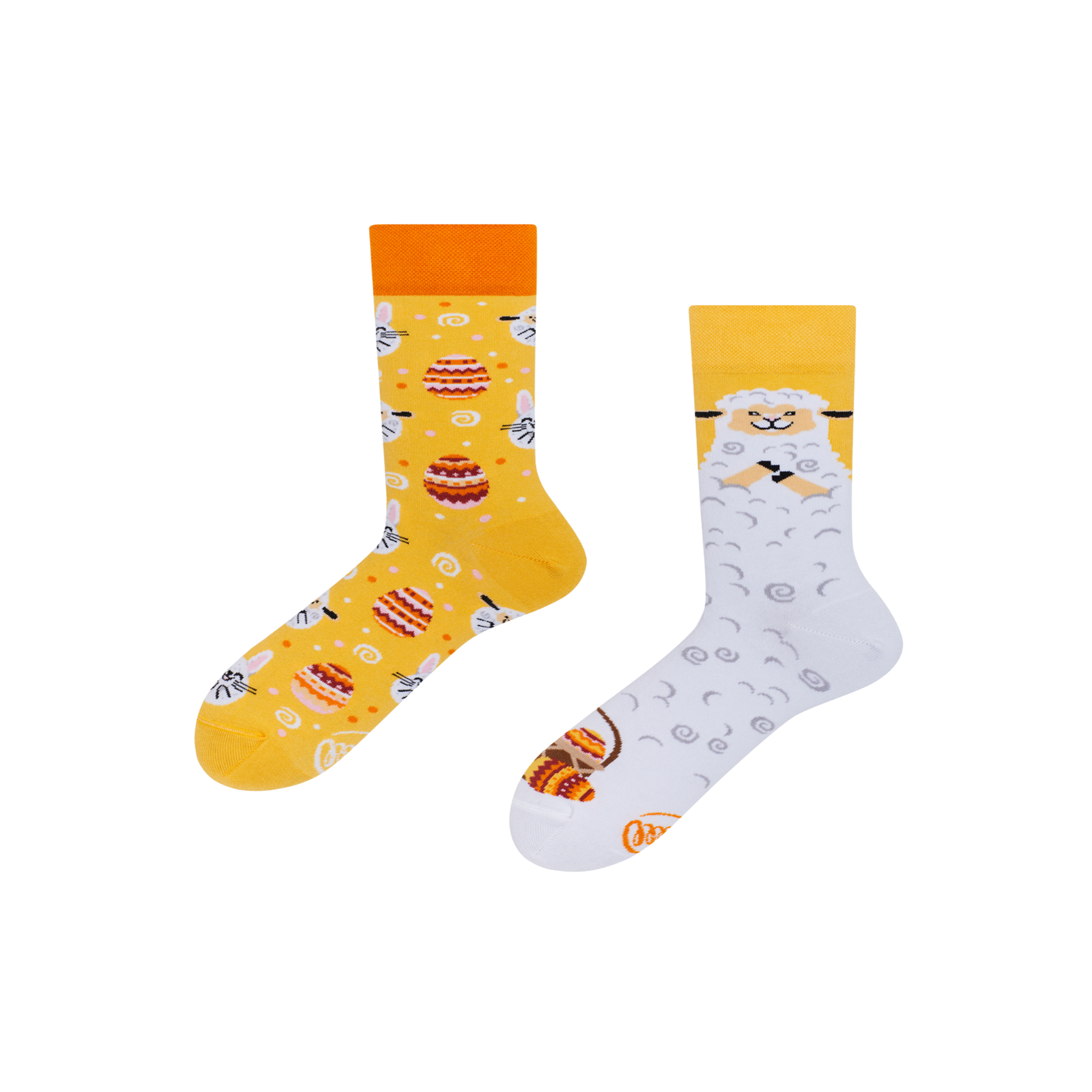 MANY MORNINGS Chaussettes agneau de pâques. Coloris disponibles : Multicolore