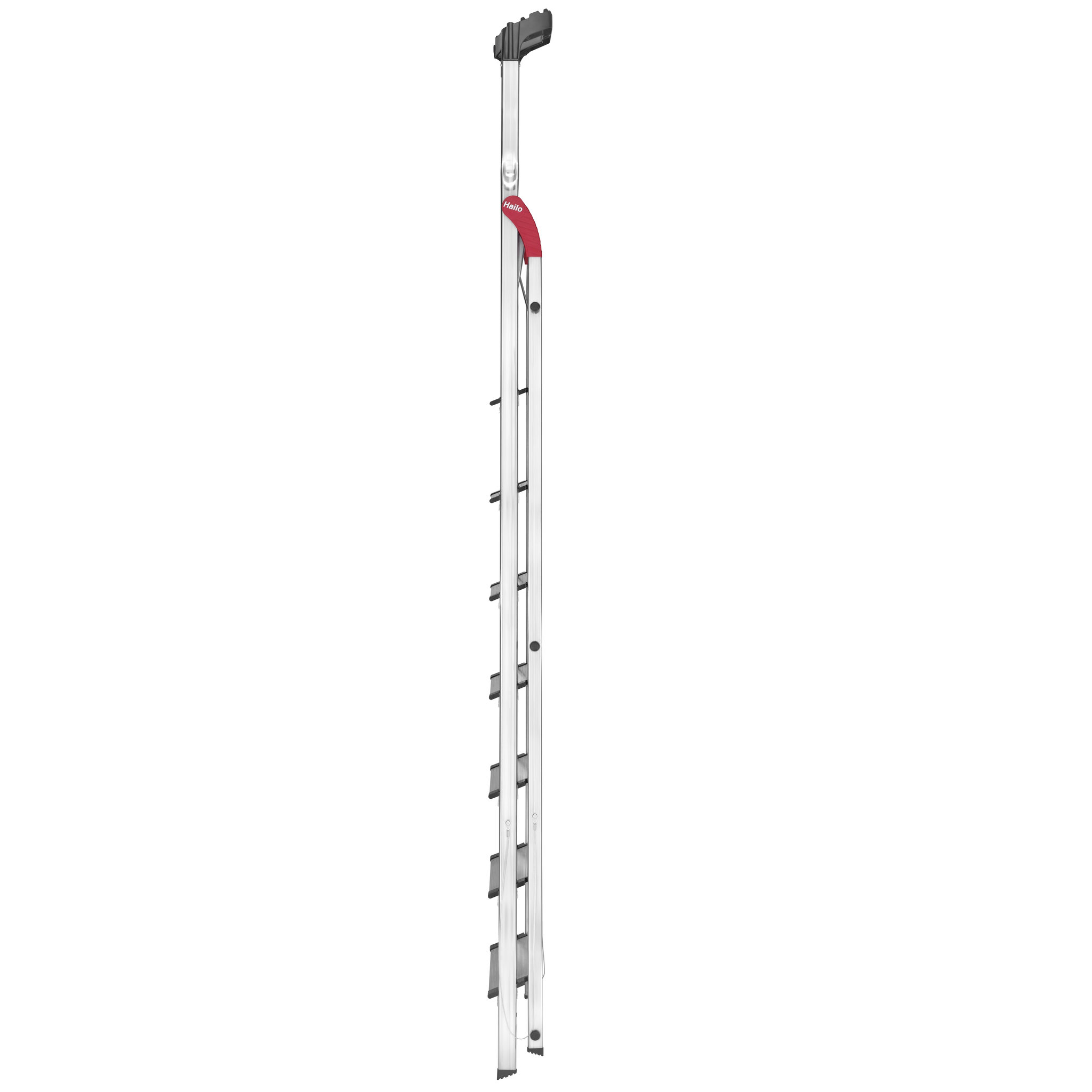 Voir la diapositive 3 : HAILO Escabeau 8 marches larges 3m45 en aluminium - PROFISTEP XXL