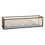 ATMOSPHERA Photophore Déco 5 Bougies  Infini  34cm Noir