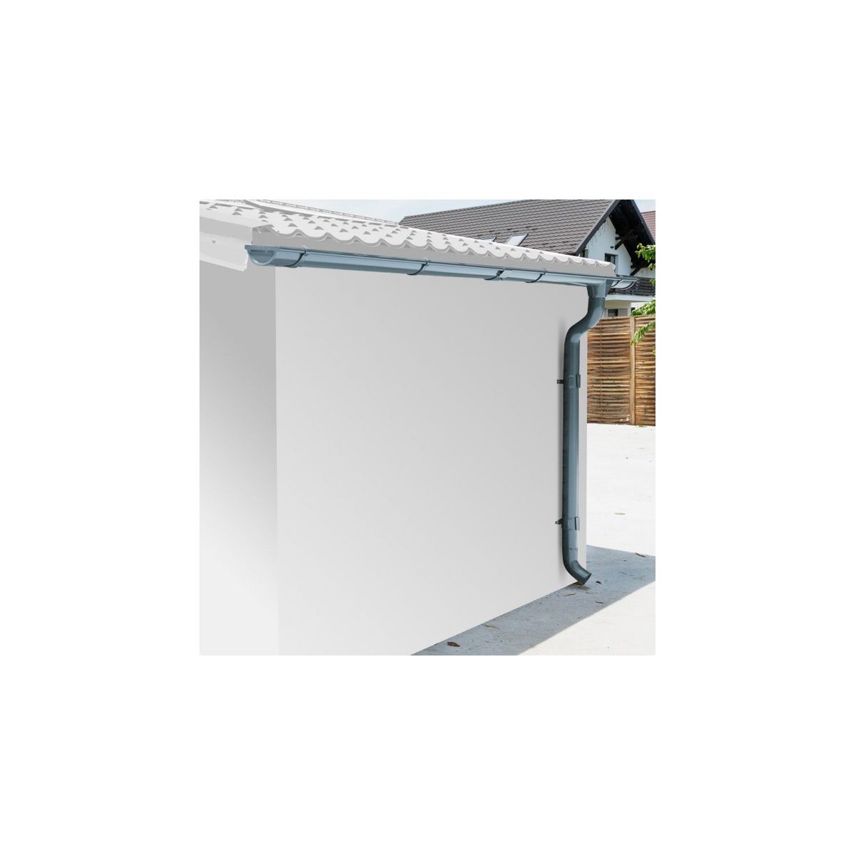 Woodlife garden Gouttières métalliques pour abri 14,44m2