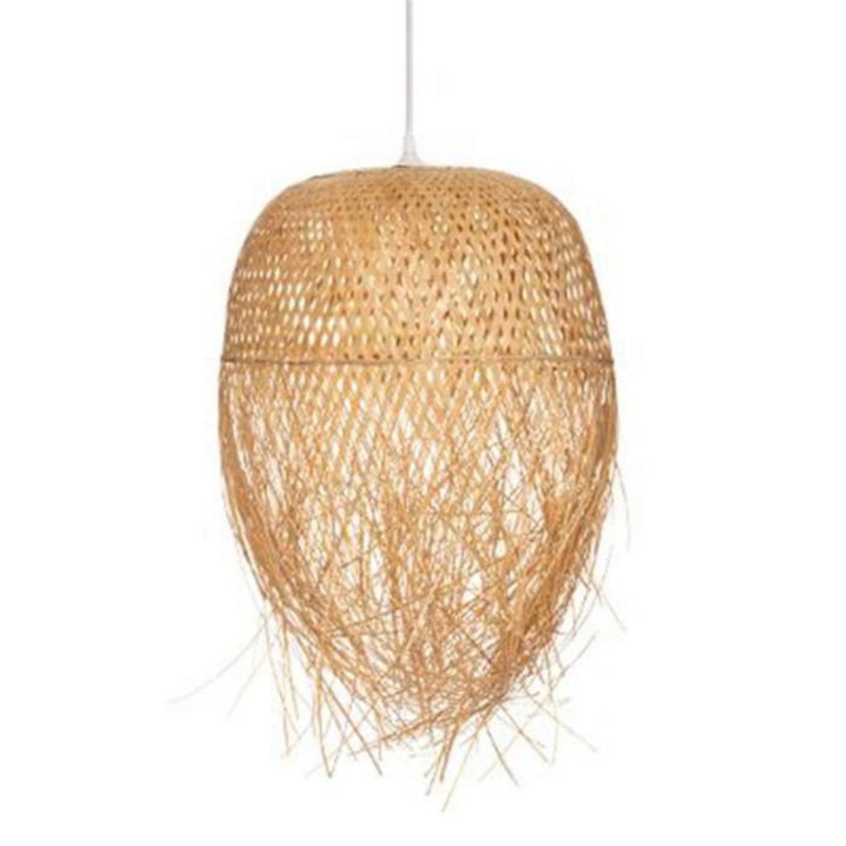 ATMOSPHERA Lampe Suspension en Bambou  Elis  60cm Beige