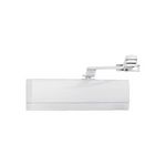 ABUS Ferme porte Alu 85 kg max avec Capot Blanc Blister