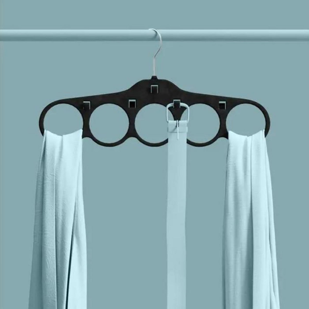 FIVE Cintre en Feutrine  Foulards  41cm Noir