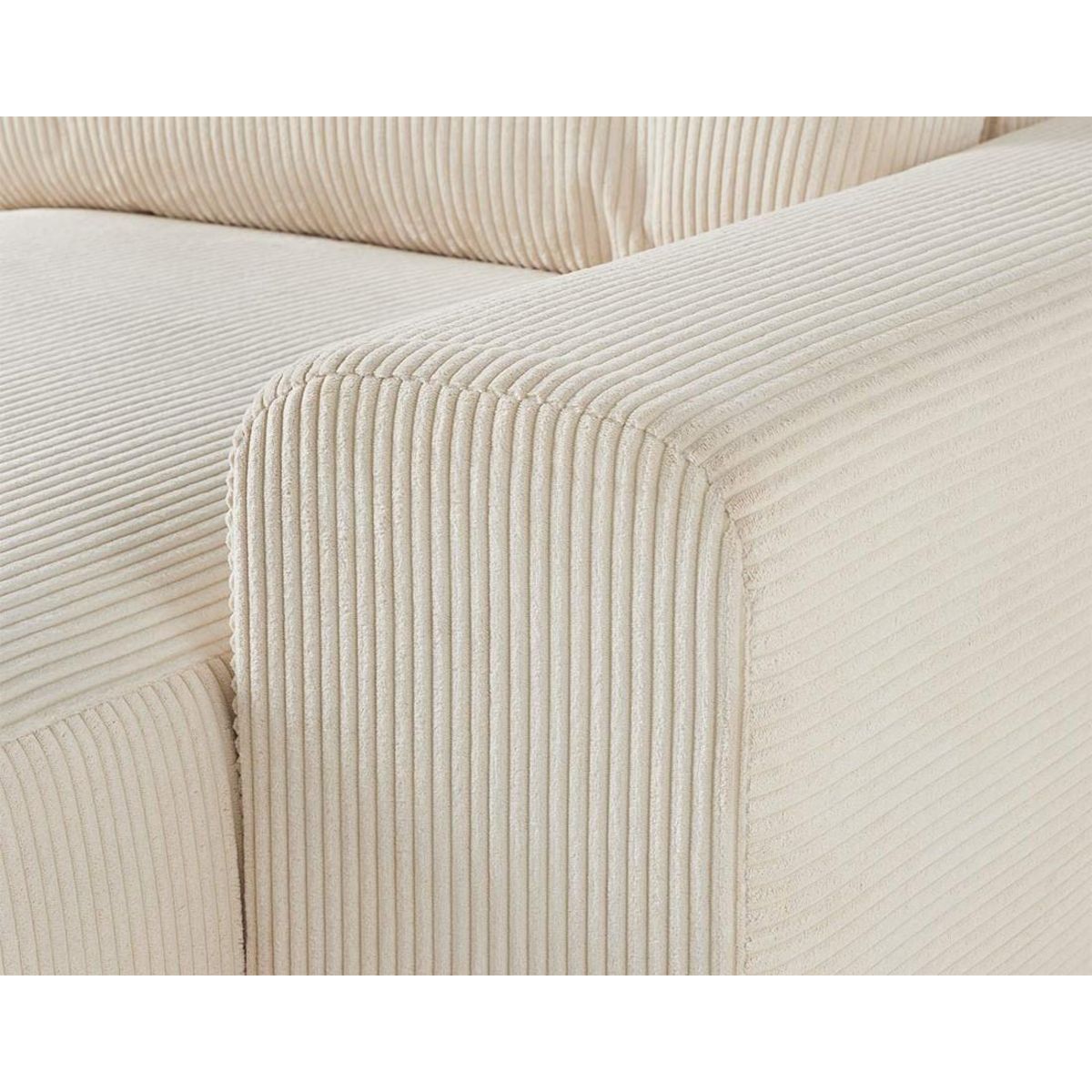 LISA DESIGN Garance - canapé modulable d'angle gauche - 6 places - en velours côtelé